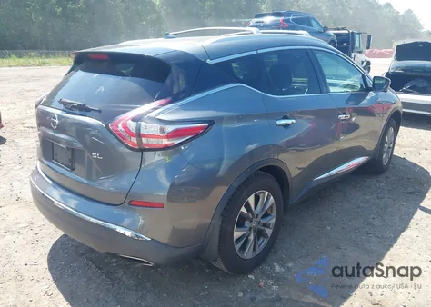 2016 Nissan Murano Sl из США, поврежденный, VIN 5N1AZ2MG1GN130858